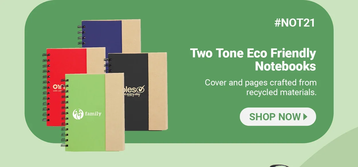 NOT21 | Two Tone Eco Friendly Notebooks | Cover and pages crafted from recycled materials. | Shop Now