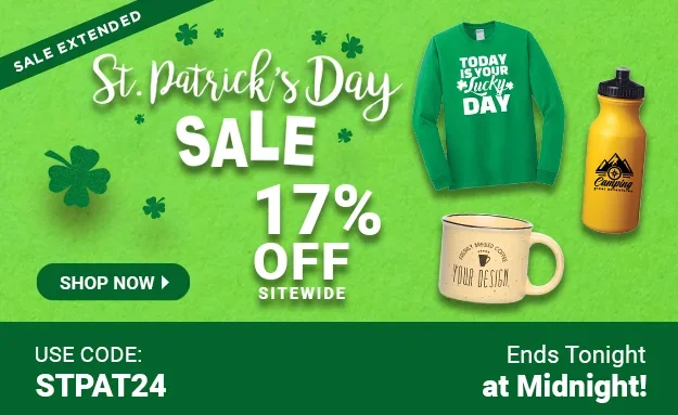 Extended Through Midnight Tonight | St. Patrick's Day Sale | 17% Off Sitewide | Use Code: STPAT24 | Shop Now