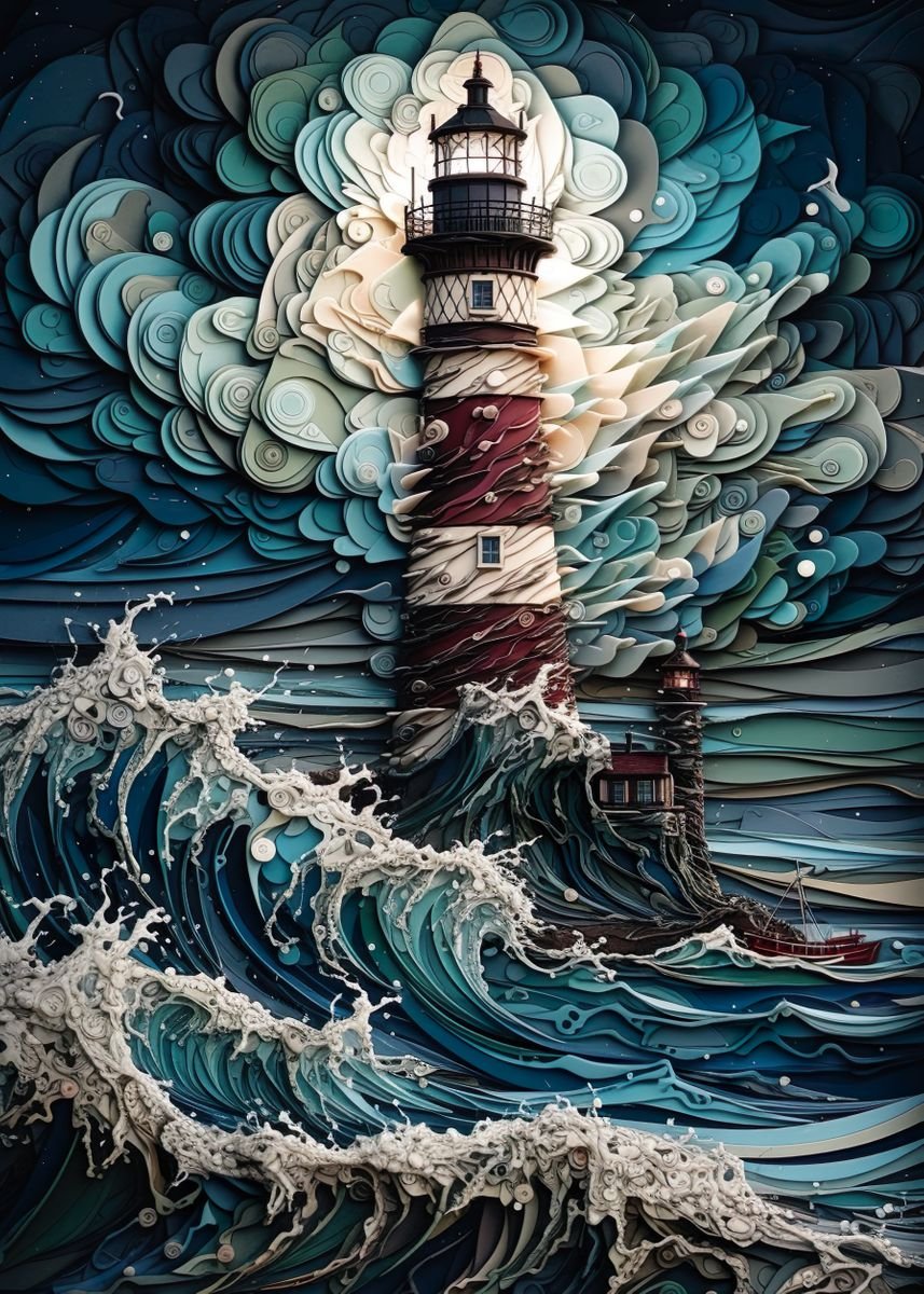 Lighthouse in the storm