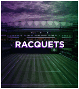 Wimbledon White Tennis Racquets