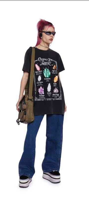 crystal graphic tee