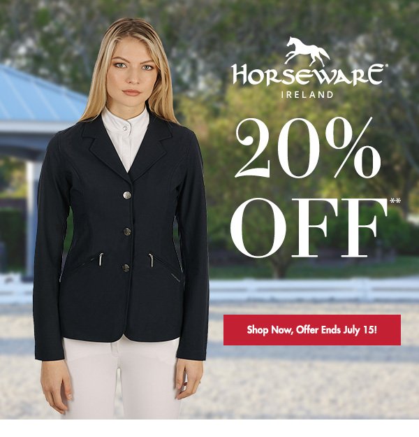 Save 20% Off Horseware, Offer Ends July 15!