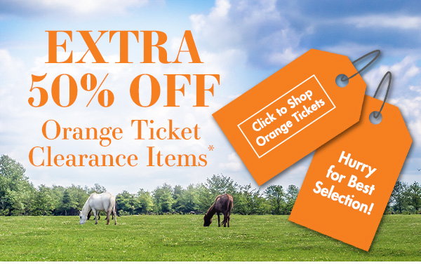 Extra 50% Off Orange Ticket Clearance Items