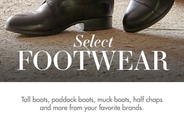 Tall boots, paddock boots, muck boots, half chaps & more from your favorite brands