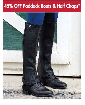 45% Off Paddock Boots & Half Chaps