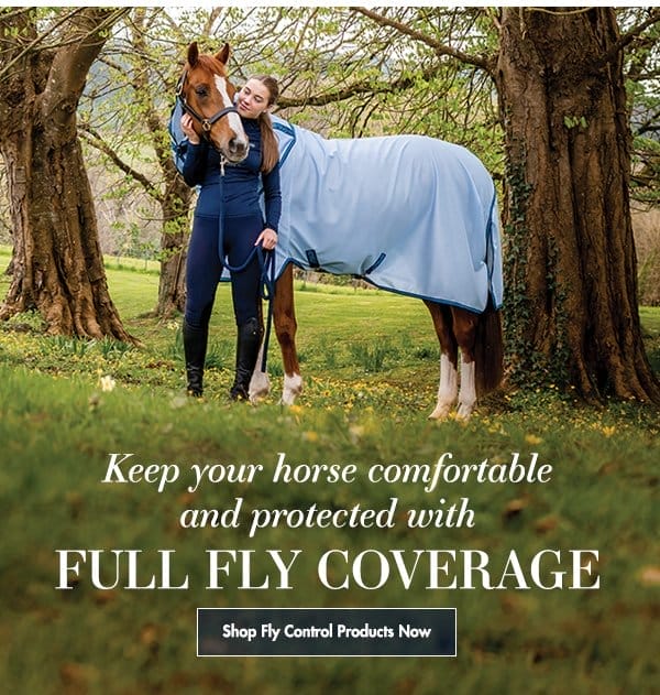 Keep your horse comfortable and protected with full fly coverage! Shop fly control products now.