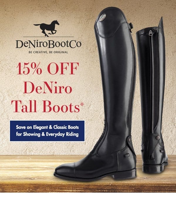 15% off DeNiro Tall Boots!