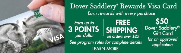 Introducing the Dover Saddlery Rewards Visa Card!