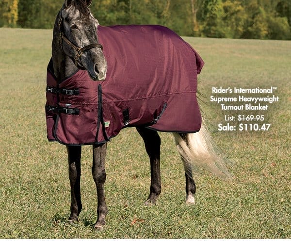 Rider’s International™ Supreme Heavyweight Turnout Blanket - \\$110.47