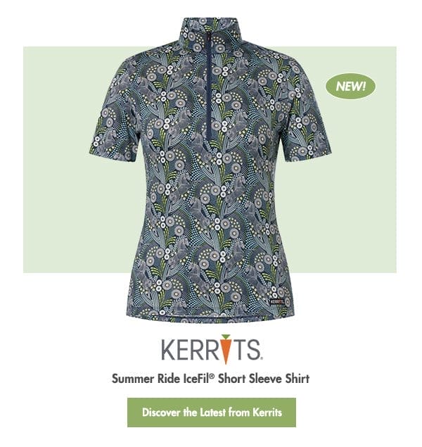 Kerrits® Ladies’ Summer Ride IceFil® Print Short Sleeve Shirt