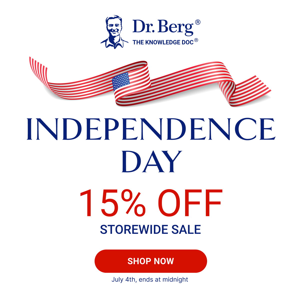 Independence Day - Get 15% off Storewide