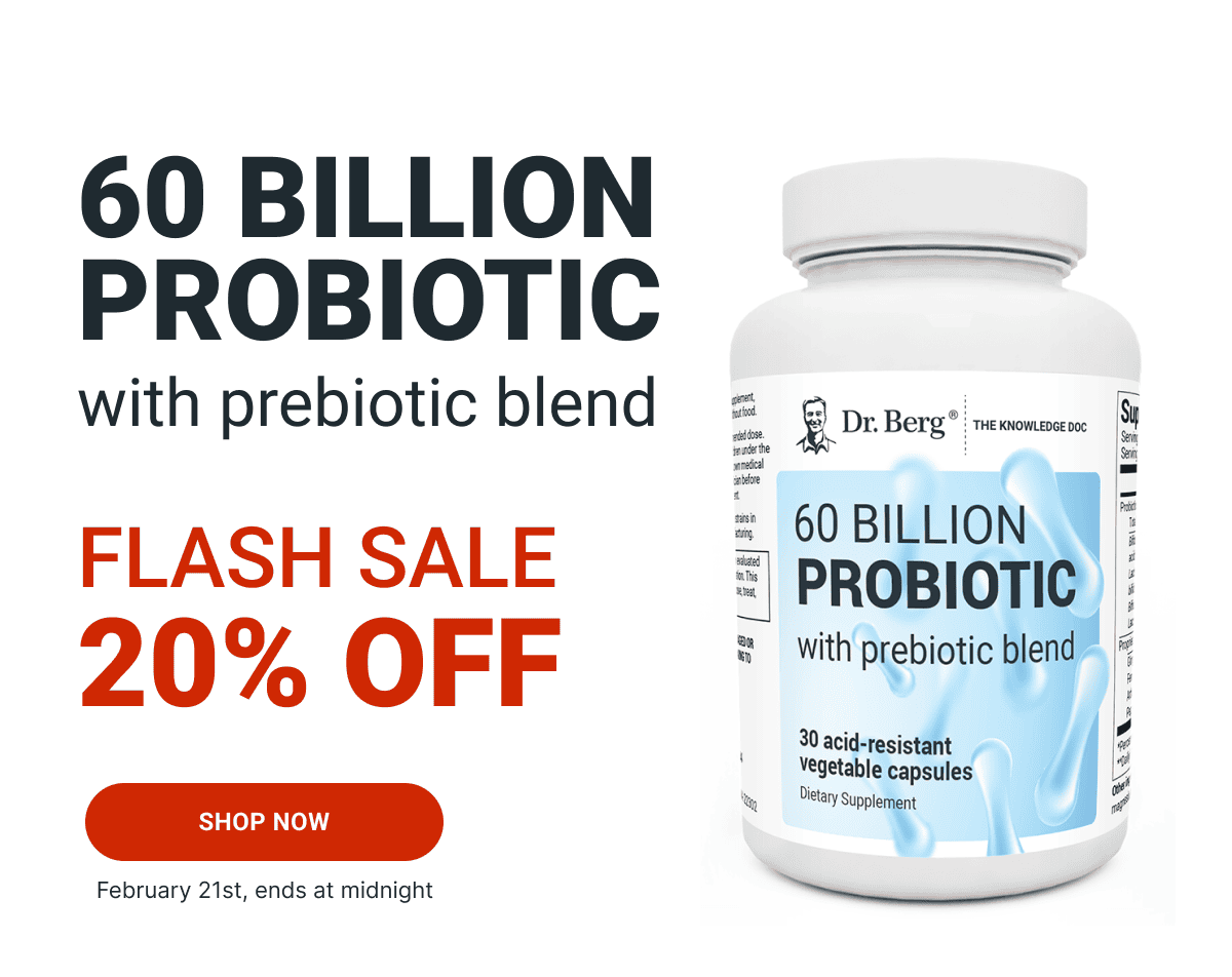 60 BILLION PROBIOTIC with prebiotic blend