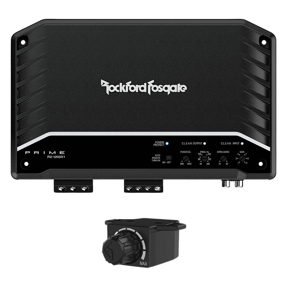 Image of Rockford Fosgate R2-1200X1 Prime Series mono subwoofer amplifier