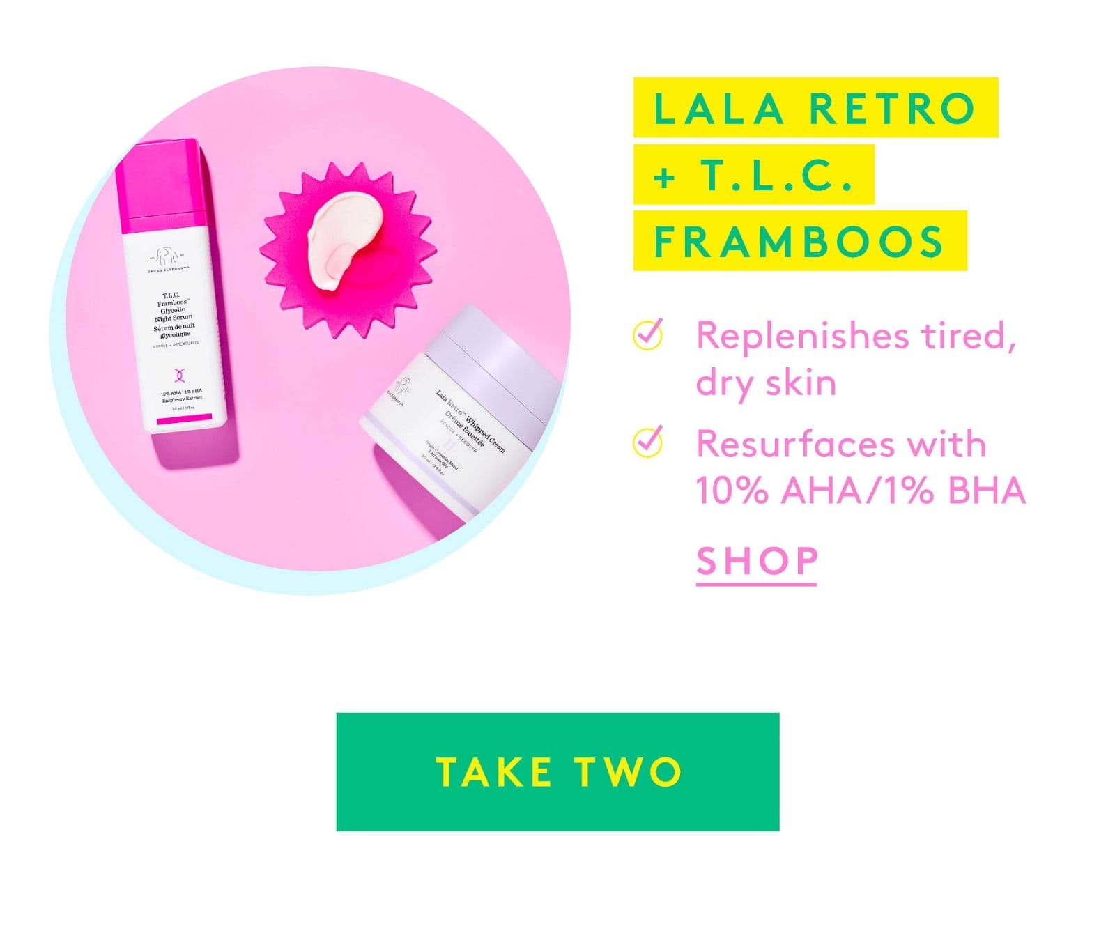 Lala Retro + TLC Framboos