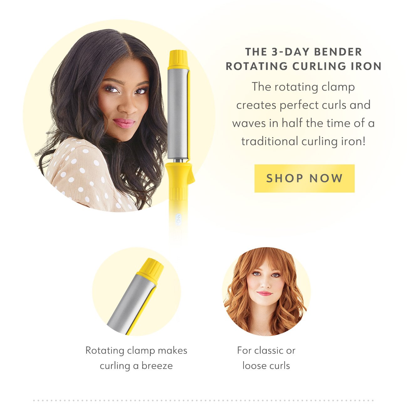 The 3-Day Bender Rotating Curling Iron