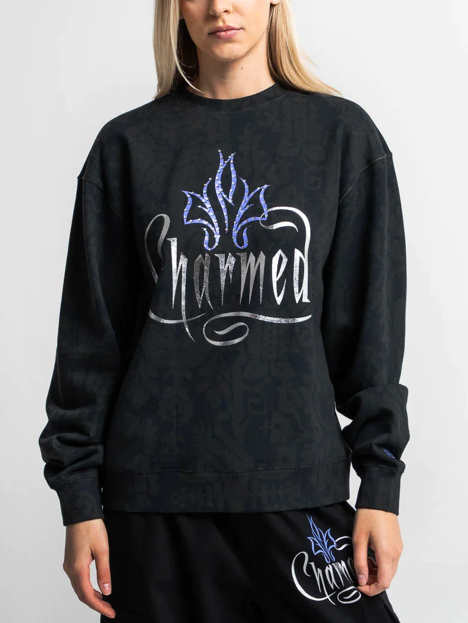 Image of Trihorn Black Crew Neck Sweatshirt