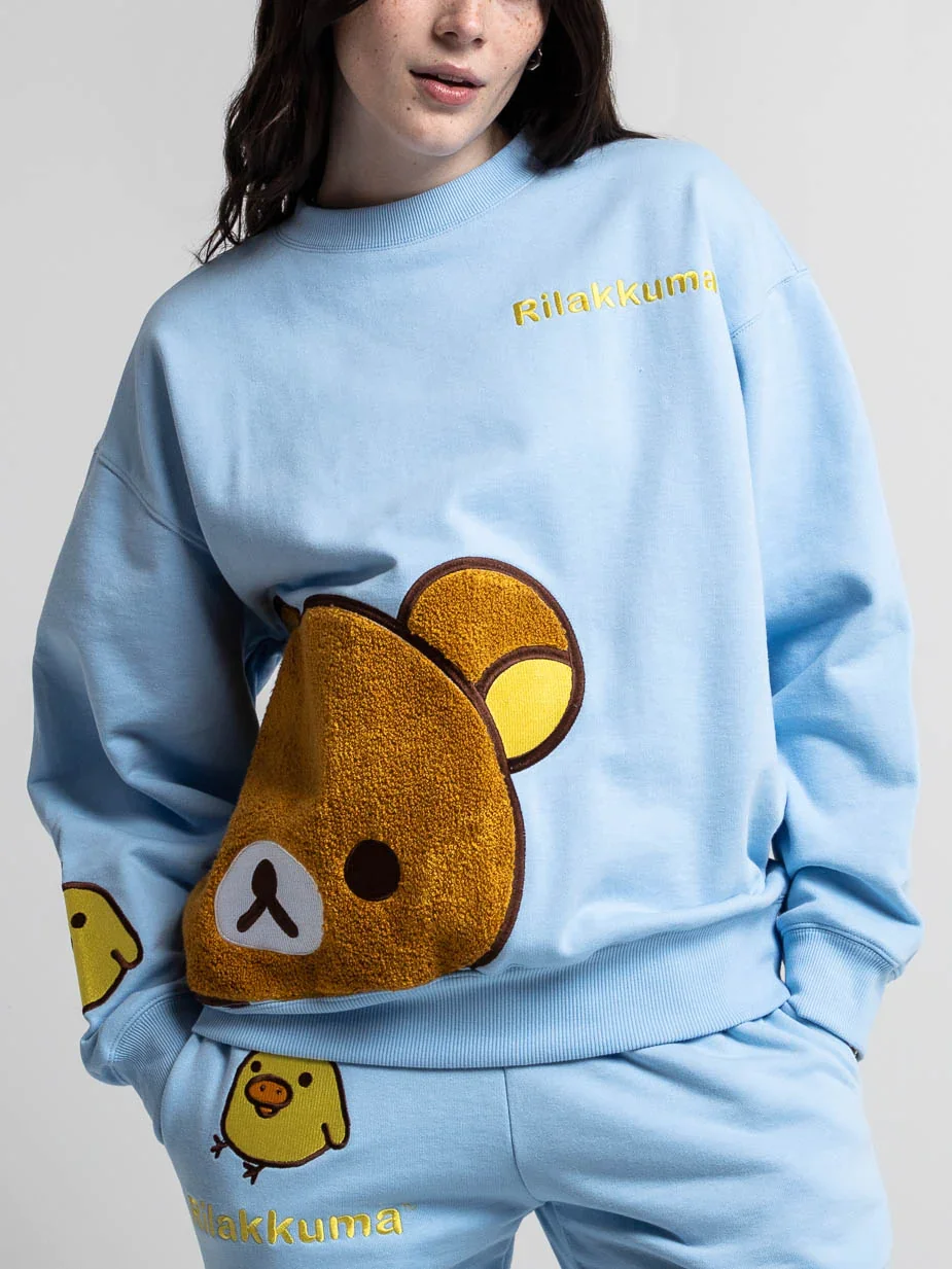 Image of Kiiroitori & Rilakkuma Crew Neck Sweatshirt