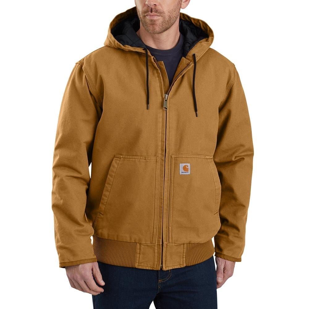 Image of Carhartt Men's 104050 J130 Washed Duck Active Jac