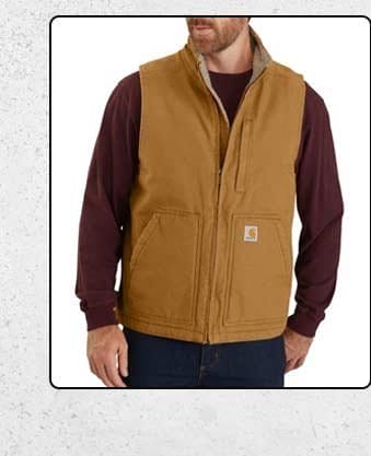 Carhartt sherpa lined vest