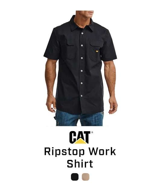 CAT 1020006 button-up work shirt