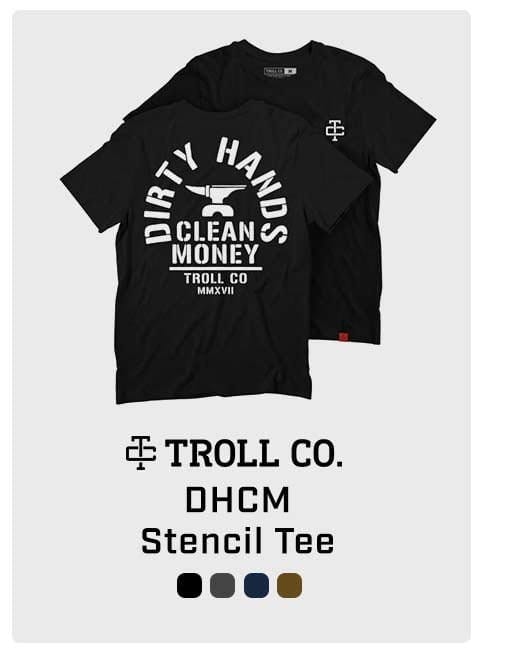 Troll Co. stencil tee