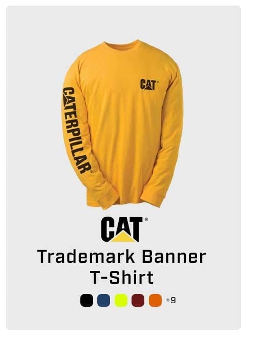 CAT trademark banner t-shirt