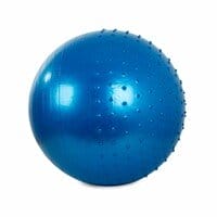 Minge fitness pentru exerciții 65 cm, cu pompă, albastru