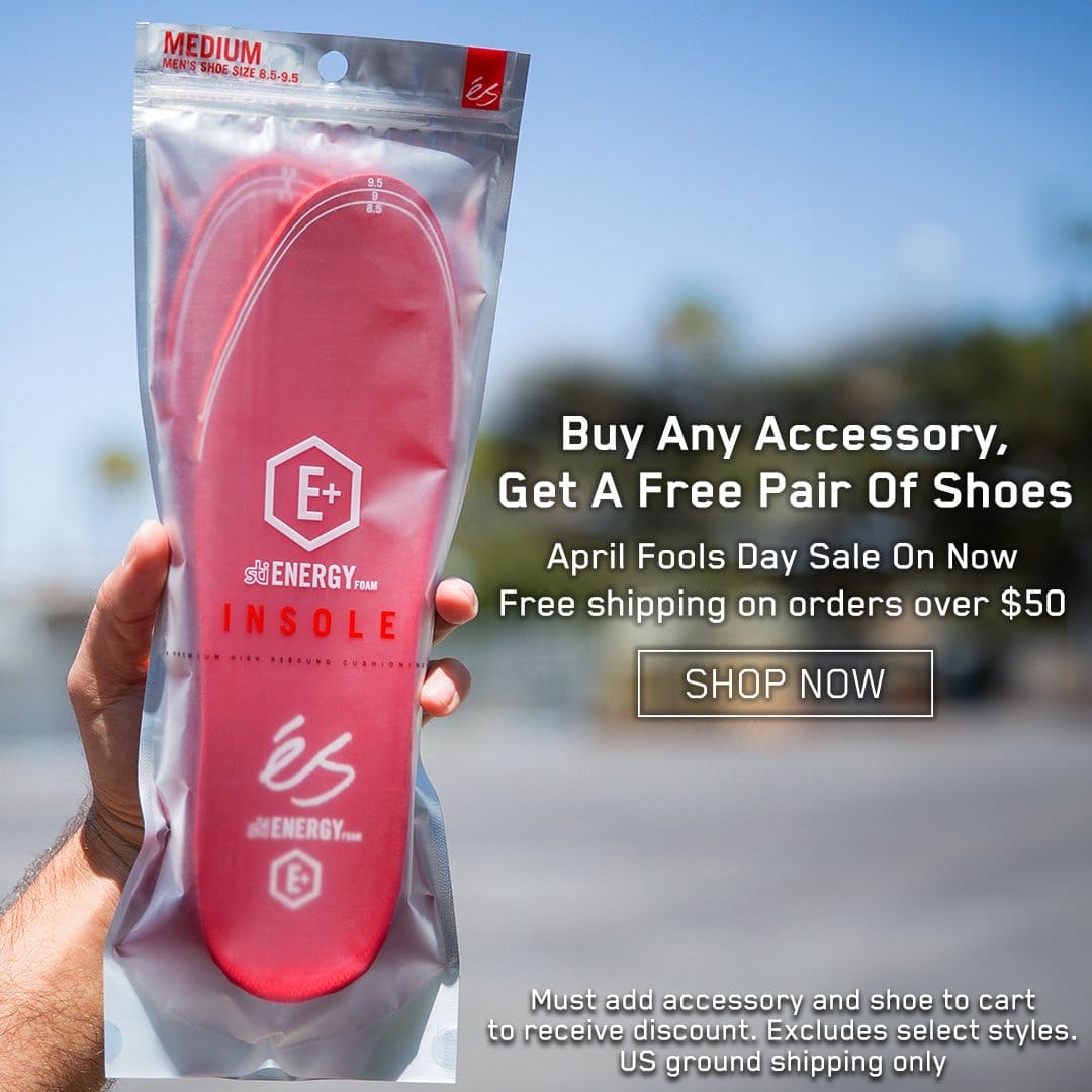Buy any accessory get a free pair of shoes - April Fools day sale on now