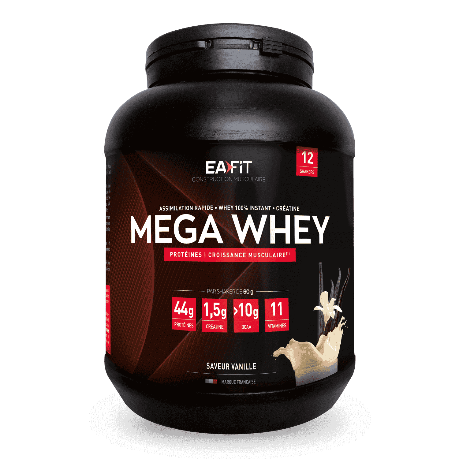 Mega Whey Proteine + creatine + BCAA + Taurine