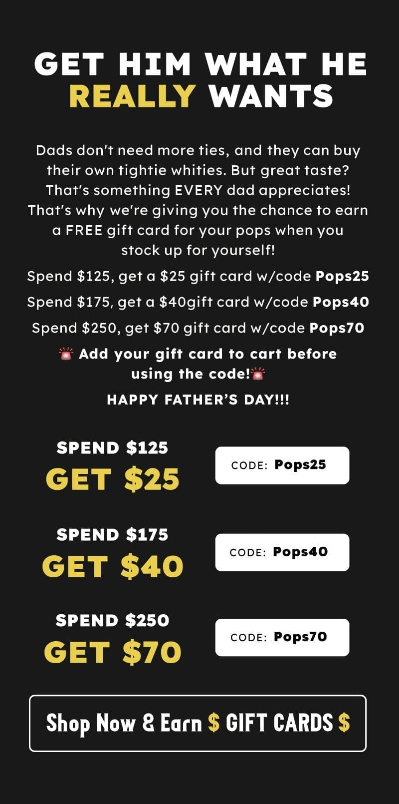 get dad what he really want s now