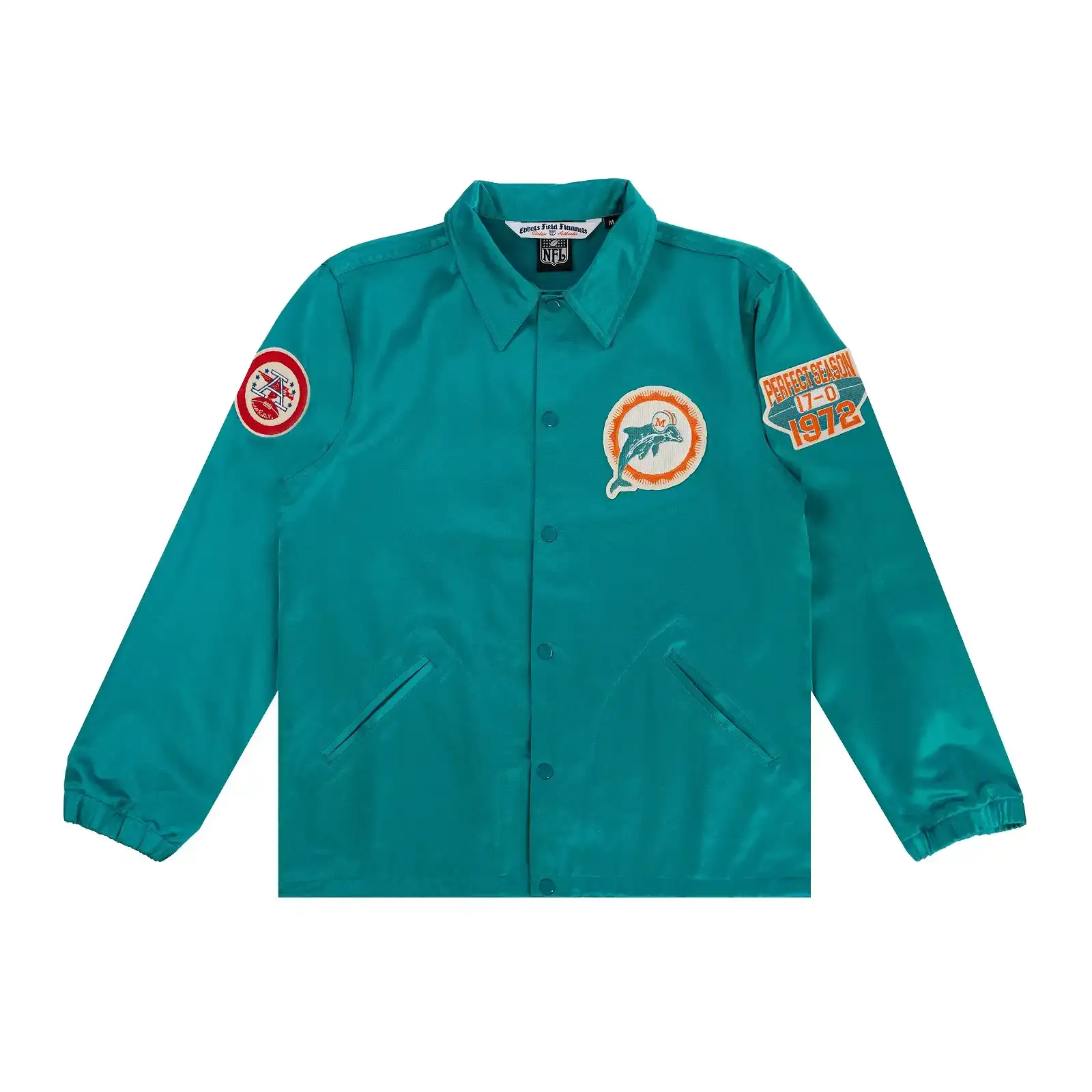 Image of Miami Dolphins Satin Windbreaker