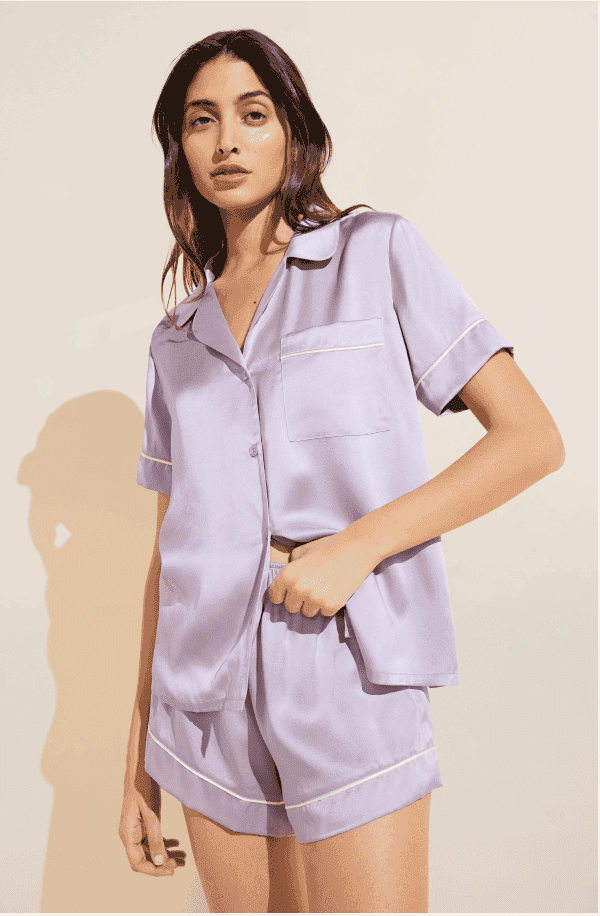 Inez Washable Silk Short PJ Set