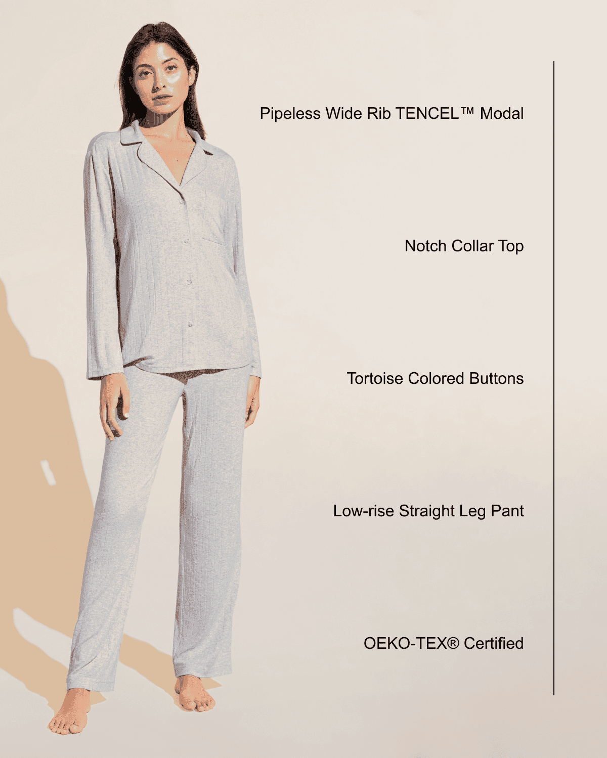 Gisele TENCEL™ Modal Rib Long PJ Set