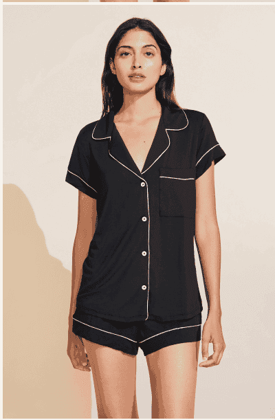 Gisele TENCEL™ Modal Relaxed Short PJ Set in Black