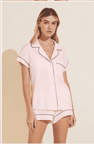 Gisele TENCEL™ Modal Relaxed Short PJ Set. in Sorbet Pink