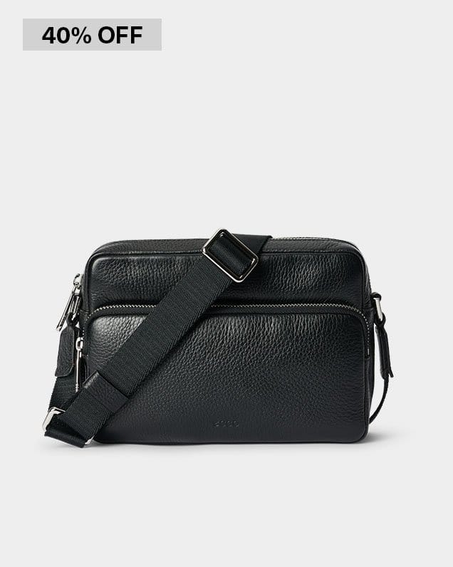 black camera bag