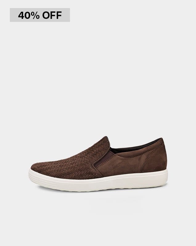 ECCO MEN'S SOFT 7 WOVEN SLIP-ON