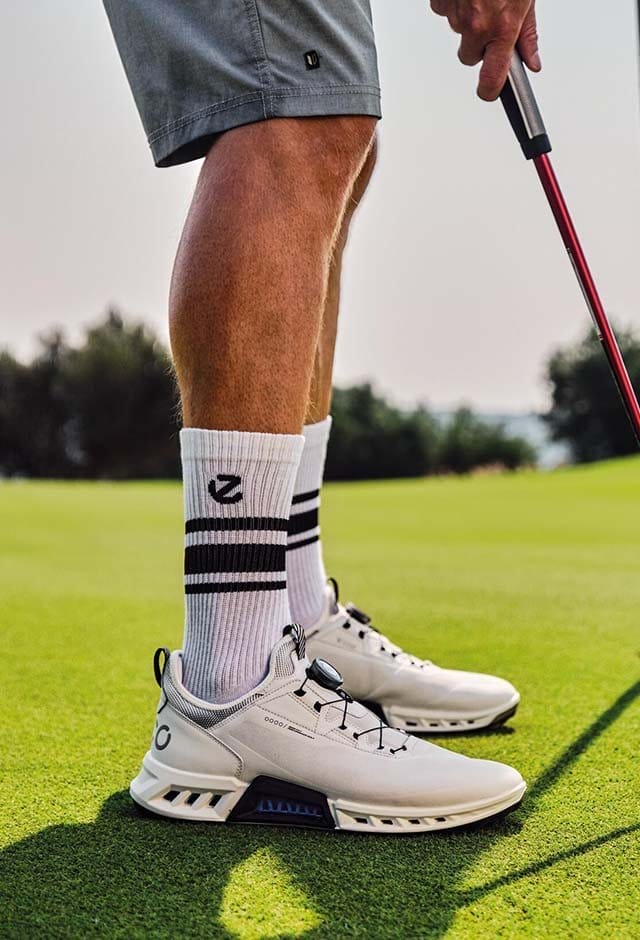 Man standing on putting green