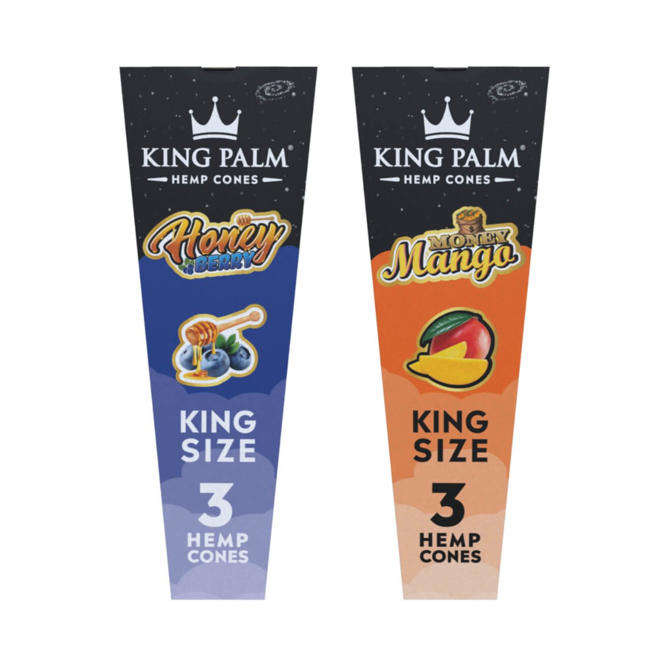 King Palm Hemp Cones King Size (Pack of 3)