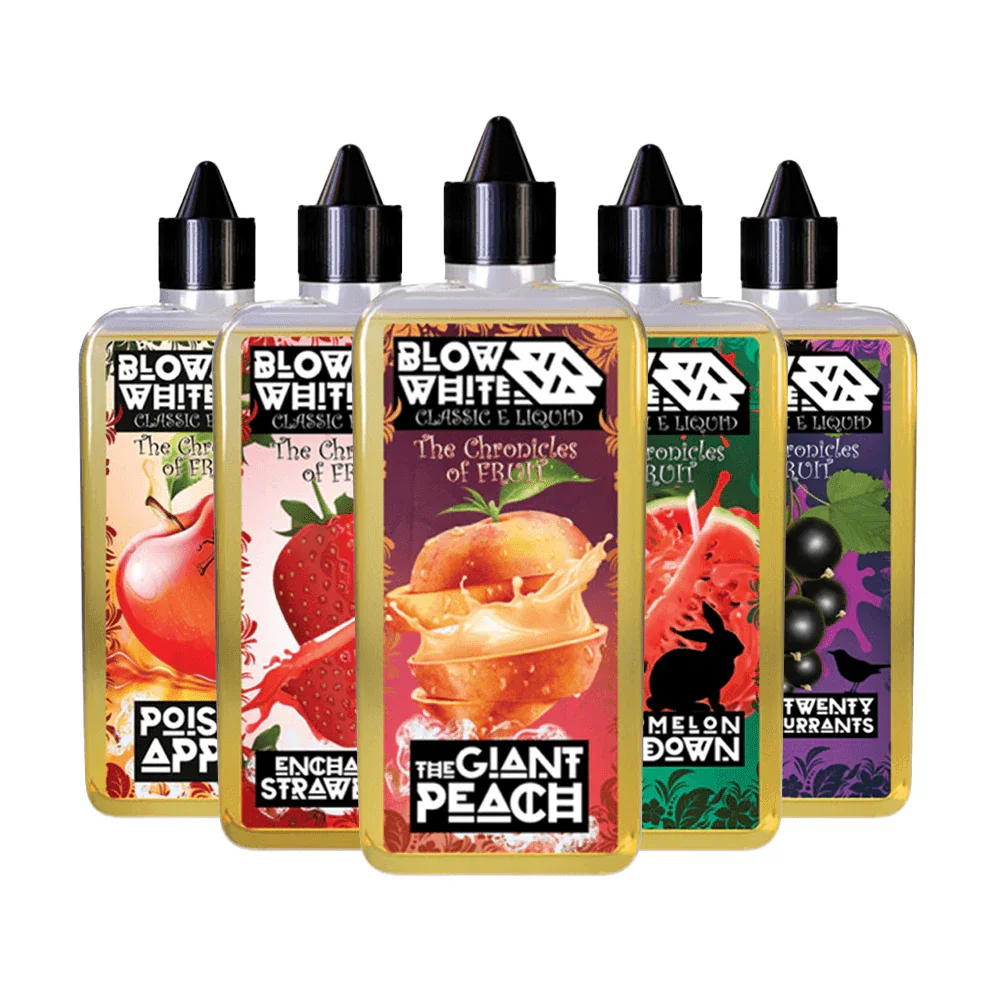 Blow White The Chronicles Of Fruit Range 80ml Shortfill