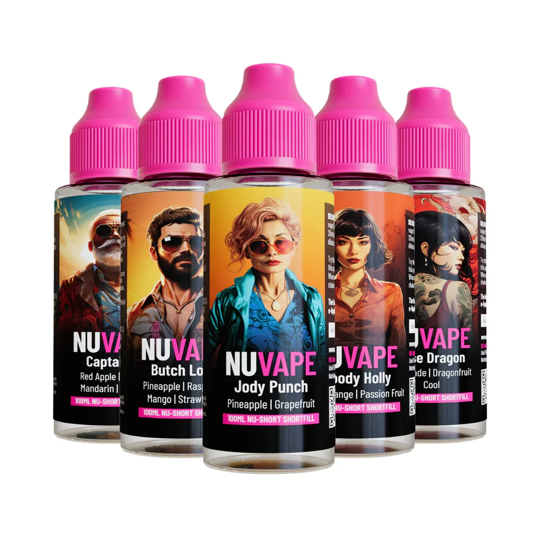 NU VAPE E-LIQUID 100ML SHORTFILL