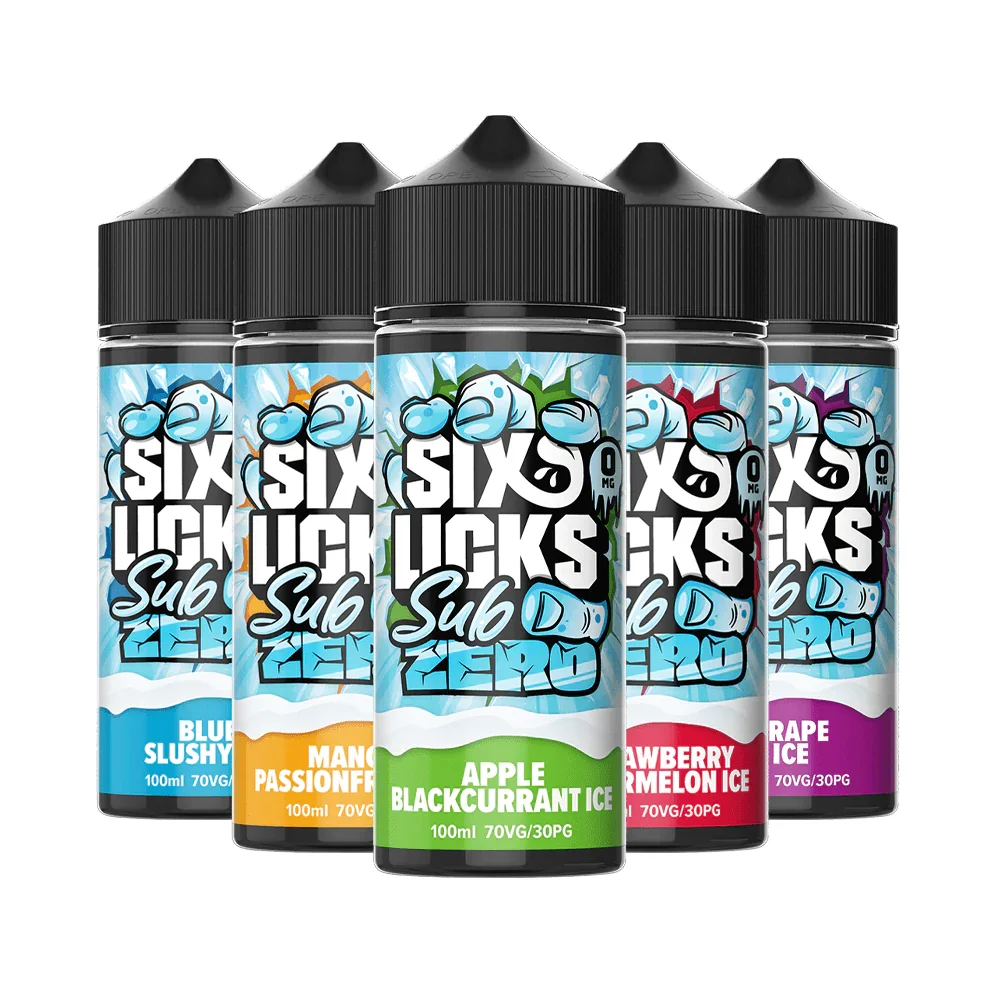 Six Licks Sub Zero 100ml Shortfill