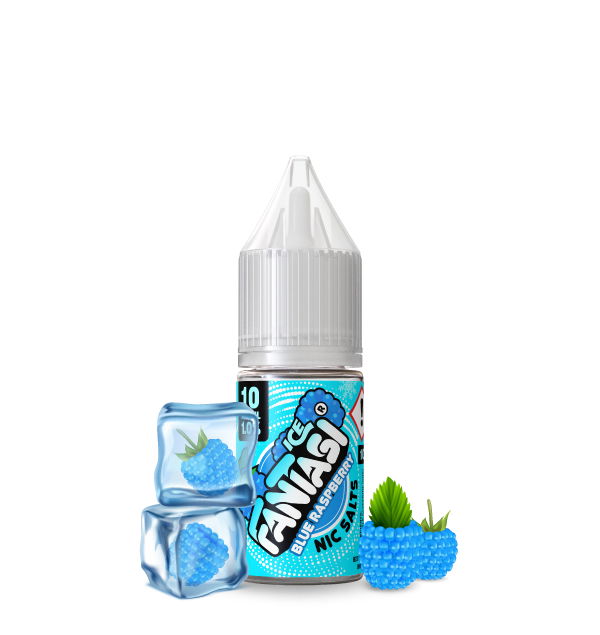 Image of Blue Raspberry Ice 10ml Nic Salt Fantasi