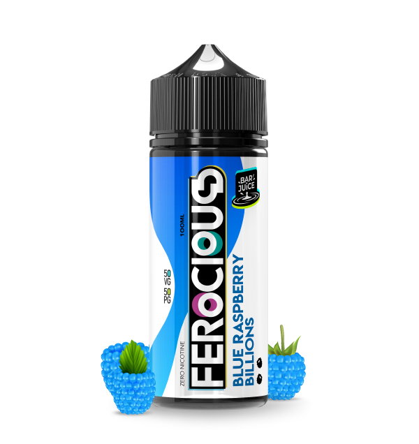 Image of Blue Raspberry Billions 50/50 E-Liquid Ferocious Bar Juice