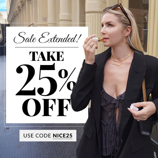 25% OFF NEXT ORDER + FREE GIFT - SHOP NOW