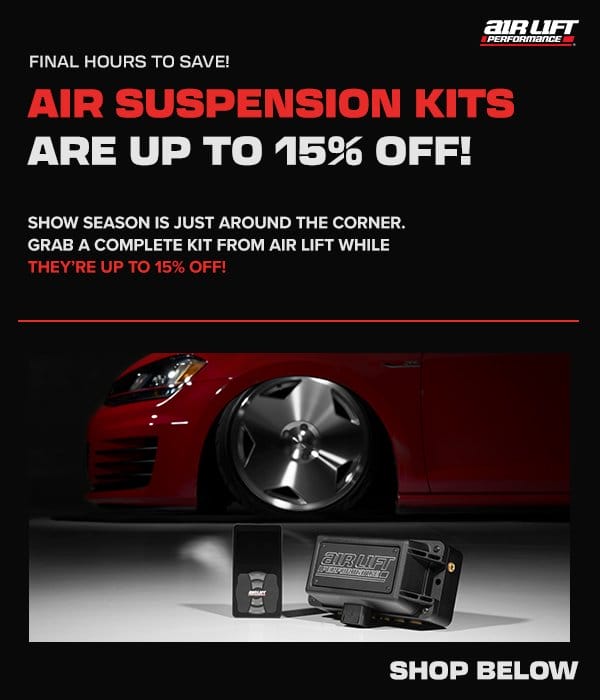 Air Lift Performance complete kits up to 15% off!