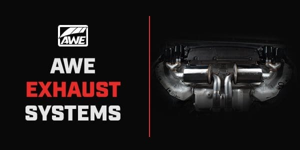 AWE exhaust upgrades up to 20% off MSRP