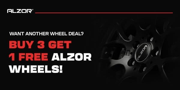 ALZOR Wheels are Buy 3 Get 1 Free