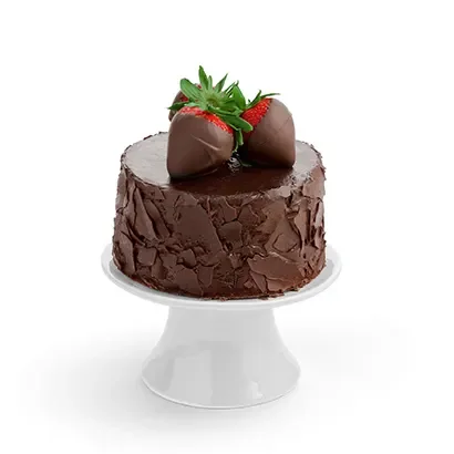 <b>Chocolate Edible® Cake with Chocolate-Covered Strawberries