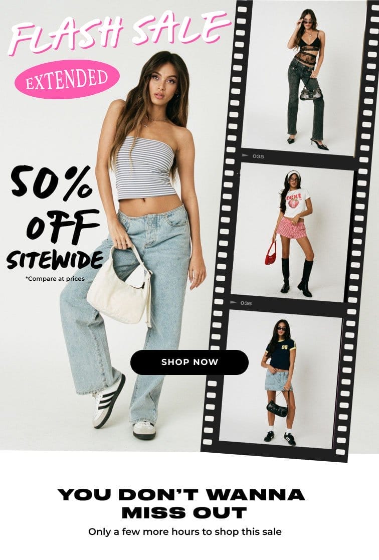 50% OFF EVERYTHING